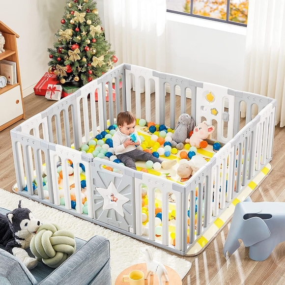coolever Other Coolever Foldable Baby Playpen Safety Baby Gate
